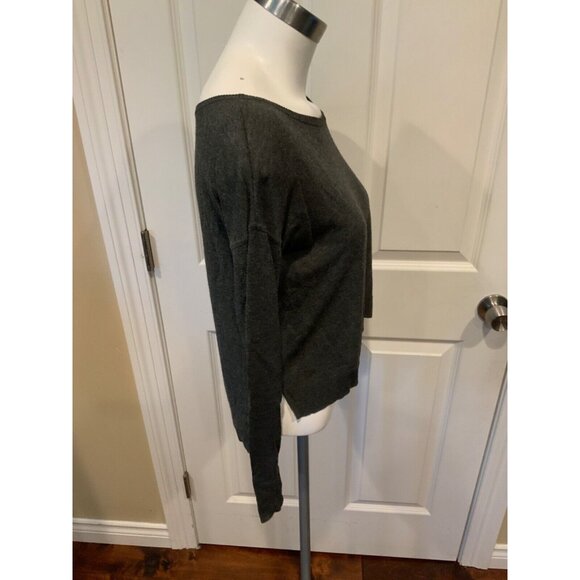 ElizabetAnd James Gray Thin Knit High-Low Long Sleeve Top, Size XS - Picture 2 of 5